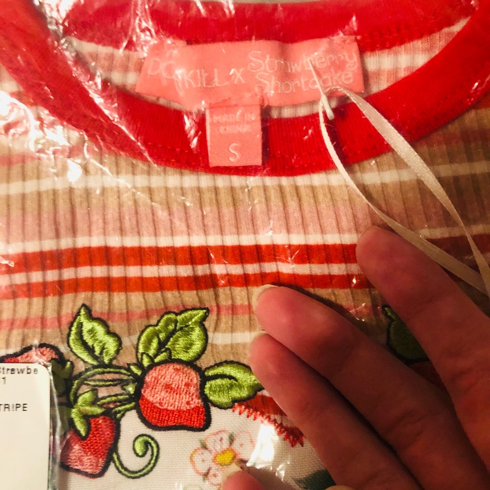LAST 1 NWT Dolls Kill x Strawberryshortcake For the Picking Baby Tee - Picture 6 of 7